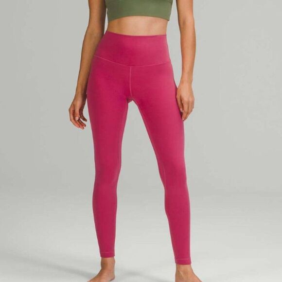 Women Lululemon Align High-Rise Pant 28" Pink Lychee Size 0 - Picture 1 of 10